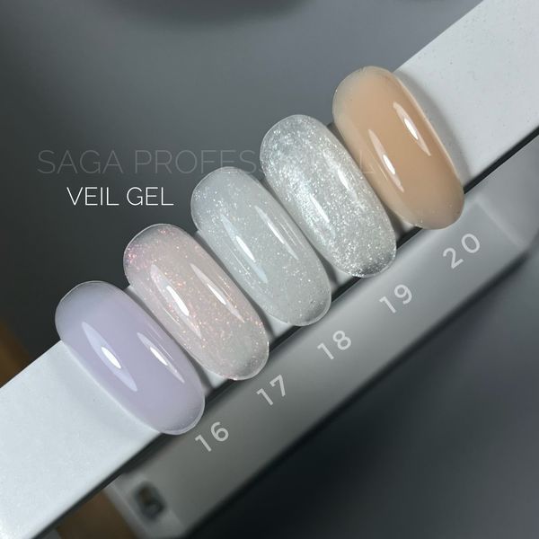 SAGA professional Builder Gel Veil №18 15ml 3727 3727 фото