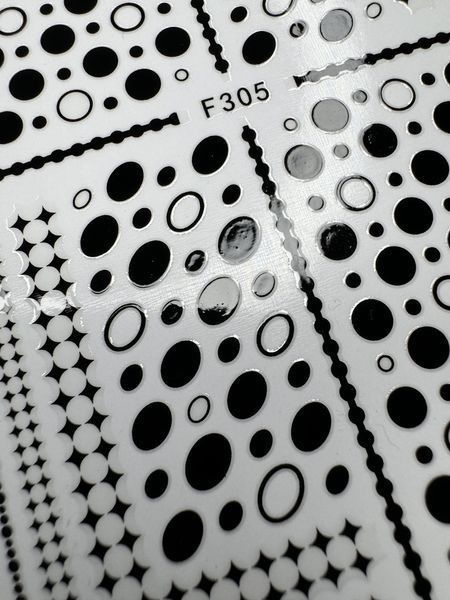 Наліпки для манікюру F305 Чорна 6098 6098-15928 фото